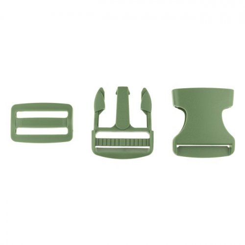 Verschluss-Set - khaki - 3,8 cm